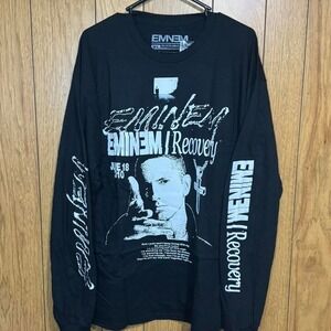Eminem Recovery‎ Tour 2010 black long sleeve tee Size XL NWT